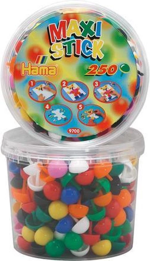 Hama Maxi Sticks In Emmer - 250 Stuks 2 Hama Maxi Sticks In Emmer - 250 Stuks - Afbeelding 2