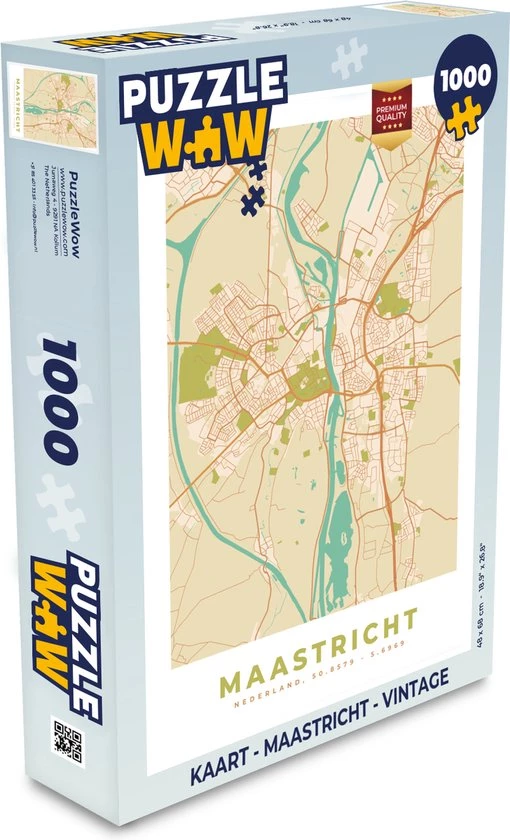 PuzzleWow Puzzel Kaart - Maastricht - Vintage - Legpuzzel - Puzzel 1000 Stukjes Volwassenen - Sinterklaas Cadeautjes - Sinterklaas Voor Grote Kinderen 1 PuzzleWow Puzzel Kaart - Maastricht - Vintage - Legpuzzel - Puzzel 1000 Stukjes Volwassenen - Sinterklaas Cadeautjes - Sinterklaas Voor Grote Kinderen