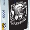 PuzzleWow Puzzel Wolf - Retro - Zwart - Wit - Legpuzzel - Puzzel 1000 Stukjes Volwassenen - Sinterklaas Cadeautjes - Sinterklaas Voor Grote Kinderen