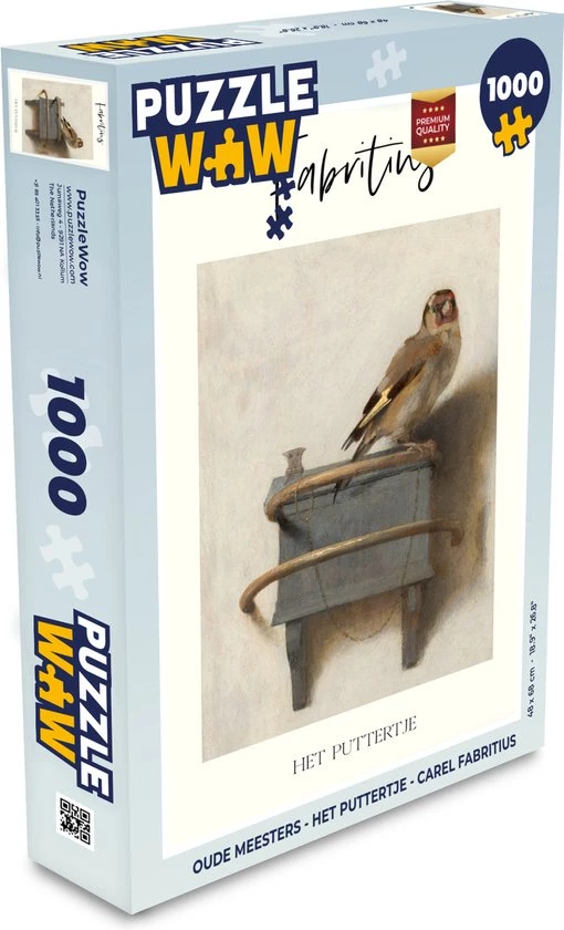 PuzzleWow Puzzel Oude Meesters - Het Puttertje - Carel Fabritius - Legpuzzel - Puzzel 1000 Stukjes Volwassenen - Sinterklaas Cadeautjes - Sinterklaas Voor Grote Kinderen 1 PuzzleWow Puzzel Oude Meesters - Het Puttertje - Carel Fabritius - Legpuzzel - Puzzel 1000 Stukjes Volwassenen - Sinterklaas Cadeautjes - Sinterklaas Voor Grote Kinderen