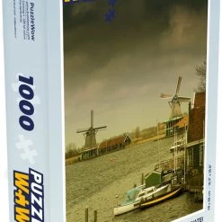 PuzzleWow Puzzel Weergave Van De Zaanse Schans Vanaf Het Water - Legpuzzel - Puzzel 1000 Stukjes Volwassenen - Sinterklaas Cadeautjes - Sinterklaas Voor Grote Kinderen