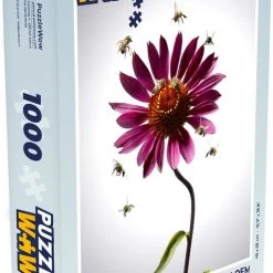PuzzleWow Puzzel Bijen Vliegen Rond Bloeiende Bloem - Legpuzzel - Puzzel 1000 Stukjes Volwassenen - Sinterklaas Cadeautjes - Sinterklaas Voor Grote Kinderen