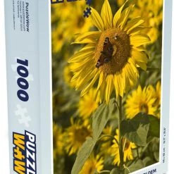PuzzleWow Puzzel Dagpauwoog Vlinder Op Een Zonnebloem - Legpuzzel - Puzzel 1000 Stukjes Volwassenen - Sinterklaas Cadeautjes - Sinterklaas Voor Grote Kinderen
