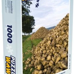 PuzzleWow Puzzel De Stapels Met Suikerbieten Liggen Aan De Rand Van Het Land - Legpuzzel - Puzzel 1000 Stukjes Volwassenen - Sinterklaas Cadeautjes - Sinterklaas Voor Grote Kinderen