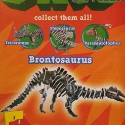 Merkloos Dinosaurus - Parasaurolophus - 3-D - Skelet Puzzel - 12 X 10 X 6 Cm -Puzzels Verkoop 514x840 2