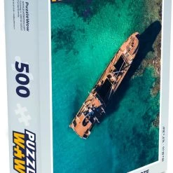 PuzzleWow Puzzel Gestand Schip Op Lanzarote - Legpuzzel - Puzzel 500 Stukjes - Sinterklaas Cadeautjes - Sinterklaas Voor Grote Kinderen