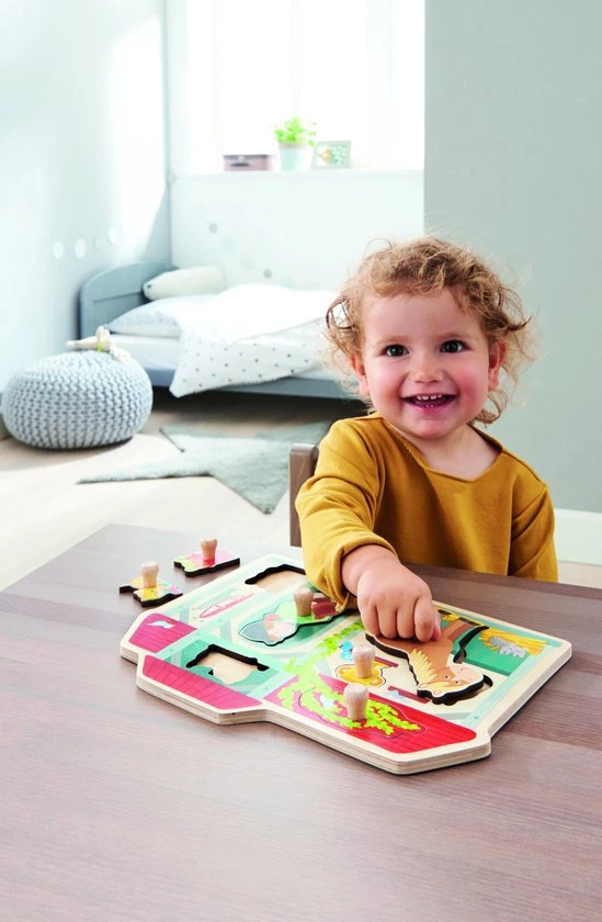 Haba - Inleg Puzzel - In De Paardenstal - 6st. 2 Haba - Inleg Puzzel - In De Paardenstal - 6st. - Afbeelding 2