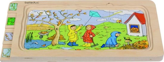 Beleduc Lagenpuzzel Vier Seizoenen 36 Stukjes 3 Beleduc Lagenpuzzel Vier Seizoenen 36 Stukjes - Afbeelding 3