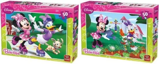 King Disney 2 Puzzles Minnie Mouse Bow-Tique 3 King Disney 2 Puzzles Minnie Mouse Bow-Tique - Afbeelding 3