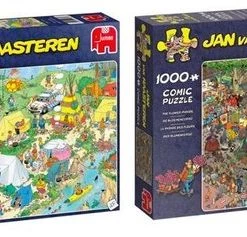 Jan Van Haasteren Puzzelbundel - 2 Stuks - Kamperen In Het Bos 1000 Stukjes & De Bloemencorso 1000 Stukjes 11 Jan Van Haasteren Puzzelbundel - 2 Stuks - Kamperen In Het Bos 1000 Stukjes & De Bloemencorso 1000 Stukjes -Puzzels Verkoop 550x237 1