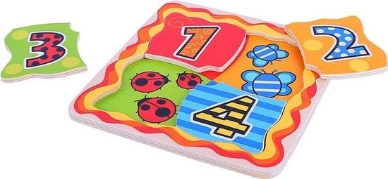 Bigjigs Mijn Eerste Puzzel Nummers 1 Bigjigs Mijn Eerste Puzzel Nummers