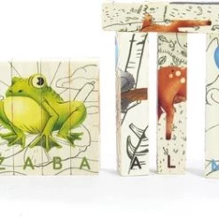 Bajo Houten Bouwpuzzel Dierenrijk (Pools) - 12 Stukjes