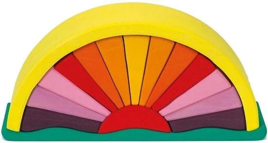 Glückskäfer Houten Zonnestralenboog 27 Cm Multicolor 16-delig 1 Glückskäfer Houten Zonnestralenboog 27 Cm Multicolor 16-delig