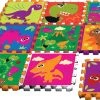 Crazy Dino Vloerpuzzel Junior 90 Cm Foam 9-delig
