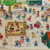 De K Van Kinderen Houten Framepuzzel Bas Op Het Plein