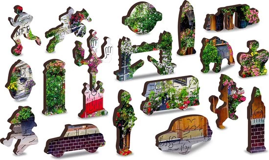 Wooden City London Kroeg XL - Houten Vormpuzzel - 52x37,5 Cm - 600 Stukjes 2 Wooden City London Kroeg XL - Houten Vormpuzzel - 52x37,5 Cm - 600 Stukjes - Afbeelding 2