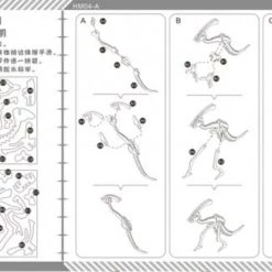 De Bouwplaats Bouwpakket 3D Puzzel Parasaurolophus Van Hout- Kleur -Puzzels Verkoop 550x327 1