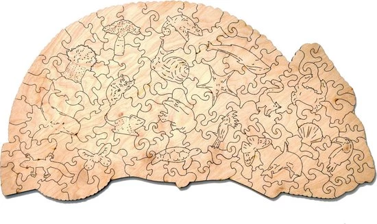 Wood Trick Kleurrijke Kameleon - Houten Vormpuzzel 10 Wood Trick Kleurrijke Kameleon - Houten Vormpuzzel - Afbeelding 10