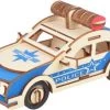 De Bouwplaats Bouwpakket 3D Puzzel Politieauto- Hout