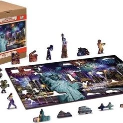 Wooden City New York Bij Nacht XL - Houten Vormpuzzel - 52x37,5 Cm - 1010 Stukjes 11 Wooden City New York Bij Nacht XL - Houten Vormpuzzel - 52x37,5 Cm - 1010 Stukjes -Puzzels Verkoop 550x332