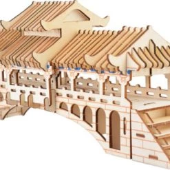 De Bouwplaats Bouwpakket 3D Puzzel Chinese Overdekte Brug Van Hout -Puzzels Verkoop 550x341