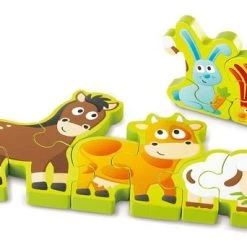 Hape Vormenpuzzel Dieren En Getallen Hout 34 Cm 10-delig -Puzzels Verkoop 550x342