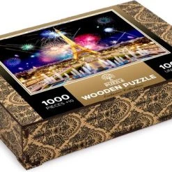 Wooden City Puzzel: PARIS BY NIGHT 1010/100, In Hout, 8+