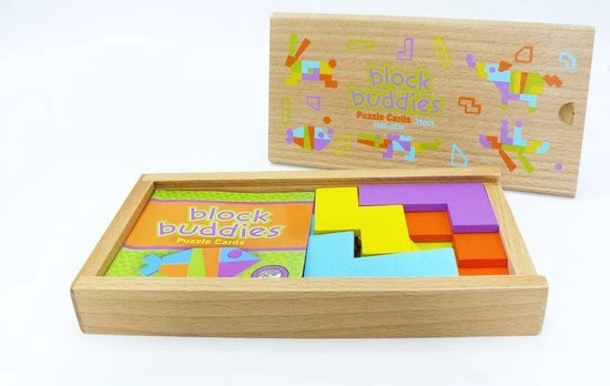 Doodadeals® | Houten Wisdom Puzzel | 21 Stukken | Inclusief Block Buddies Puzzel Kaarten 1 Doodadeals® | Houten Wisdom Puzzel | 21 Stukken | Inclusief Block Buddies Puzzel Kaarten