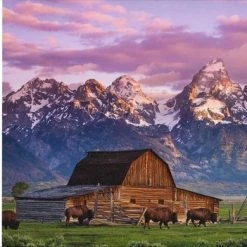 Puzzel - 1000 Stukjes - Moulton Barn - Wyoming - USA - Hinkler