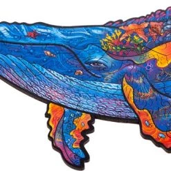 UNIDRAGON Houten Puzzel Dier - Melkachtige Walvissen - 172 Stukjes - Medium 33x20 Cm -Puzzels Verkoop 550x355 1