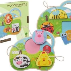 Jouéco Joueco - Dieren Vormenpuzzel 3 Assorti