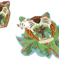 Scratch Legpuzzel Tijger Junior 56 Cm Karton Groen 59 Stukjes