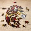 Eco-Wood-Art Eco Wood Art Houten Legpuzzel Lion Size L, 1812, 40,5x36,5x0,5cm