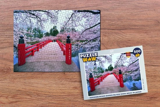 PuzzleWow Puzzel Kersenbloesem Bomen Bij Een Rode Brug In Japan - Legpuzzel - Puzzel 500 Stukjes - Sinterklaas Cadeautjes - Sinterklaas Voor Grote Kinderen 2 PuzzleWow Puzzel Kersenbloesem Bomen Bij Een Rode Brug In Japan - Legpuzzel - Puzzel 500 Stukjes - Sinterklaas Cadeautjes - Sinterklaas Voor Grote Kinderen - Afbeelding 2