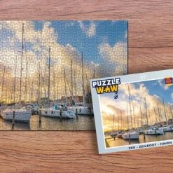 PuzzleWow Puzzel Zee - Zeilboot - Haven - Legpuzzel - Puzzel 1000 Stukjes Volwassenen - Sinterklaas Cadeautjes - Sinterklaas Voor Grote Kinderen