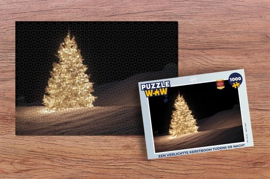 PuzzleWow Puzzel Een Verlichtte Kerstboom Tijdens De Nacht - Legpuzzel - Puzzel 1000 Stukjes Volwassenen - Kerst - Cadeau - Kerstcadeau Voor Mannen, Vrouwen En Kinderen - Sinterklaas Cadeautjes - Sinterklaas Voor Grote Kinderen 2 PuzzleWow Puzzel Een Verlichtte Kerstboom Tijdens De Nacht - Legpuzzel - Puzzel 1000 Stukjes Volwassenen - Kerst - Cadeau - Kerstcadeau Voor Mannen, Vrouwen En Kinderen - Sinterklaas Cadeautjes - Sinterklaas Voor Grote Kinderen - Afbeelding 2
