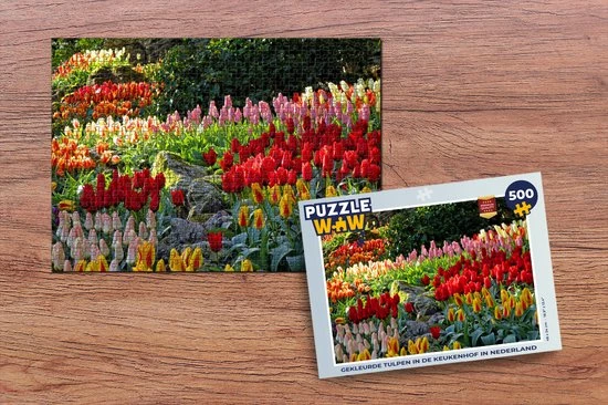 PuzzleWow Puzzel Gekleurde Tulpen In De Keukenhof In Nederland - Legpuzzel - Puzzel 500 Stukjes - Sinterklaas Cadeautjes - Sinterklaas Voor Grote Kinderen 2 PuzzleWow Puzzel Gekleurde Tulpen In De Keukenhof In Nederland - Legpuzzel - Puzzel 500 Stukjes - Sinterklaas Cadeautjes - Sinterklaas Voor Grote Kinderen - Afbeelding 2