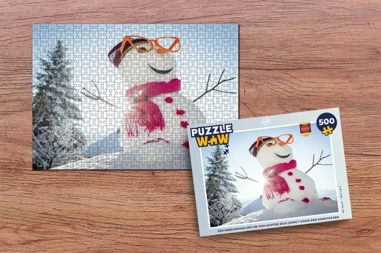 PuzzleWow Puzzel Een Sneeuwman Met De Zon Achter Zich Zorgt Voor Een Kerstsfeer - Legpuzzel - Puzzel 500 Stukjes - Kerst - Cadeau - Kerstcadeau Voor Mannen, Vrouwen En Kinderen - Sinterklaas Cadeautjes - Sinterklaas Voor Grote Kinderen 2 PuzzleWow Puzzel Een Sneeuwman Met De Zon Achter Zich Zorgt Voor Een Kerstsfeer - Legpuzzel - Puzzel 500 Stukjes - Kerst - Cadeau - Kerstcadeau Voor Mannen, Vrouwen En Kinderen - Sinterklaas Cadeautjes - Sinterklaas Voor Grote Kinderen - Afbeelding 2
