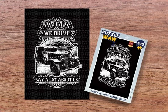 PuzzleWow Puzzel Mancave - Auto - Retro - Quote - Legpuzzel - Puzzel 500 Stukjes - Sinterklaas Cadeautjes - Sinterklaas Voor Grote Kinderen 2 PuzzleWow Puzzel Mancave - Auto - Retro - Quote - Legpuzzel - Puzzel 500 Stukjes - Sinterklaas Cadeautjes - Sinterklaas Voor Grote Kinderen - Afbeelding 2
