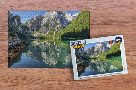 PuzzleWow Puzzel Weerspiegeling Van Bergen In Het Meer Lago Di Braies In Italië - Legpuzzel - Puzzel 1000 Stukjes Volwassenen - Sinterklaas Cadeautjes - Sinterklaas Voor Grote Kinderen 2 PuzzleWow Puzzel Weerspiegeling Van Bergen In Het Meer Lago Di Braies In Italië - Legpuzzel - Puzzel 1000 Stukjes Volwassenen - Sinterklaas Cadeautjes - Sinterklaas Voor Grote Kinderen - Afbeelding 2
