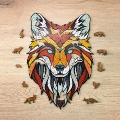Eco-Wood-Art Eco Wood Art - Houten Legpuzzel - Vos - 188 - 40x28x0.5cm - Kartonbox