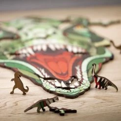 Art Bizniz Legpuzzel T-rex 37 X 28 Cm Hout Groen 129-delig 12 Art Bizniz Legpuzzel T-rex 37 X 28 Cm Hout Groen 129-delig -Puzzels Verkoop 550x366 80