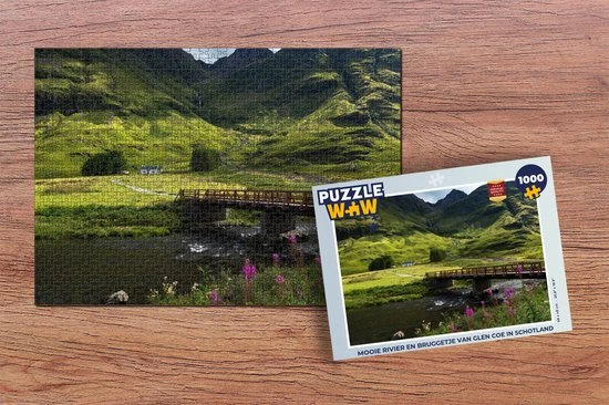 PuzzleWow Puzzel Rivier En Bruggetje Van Glen Coe In Schotland - Legpuzzel - Puzzel 1000 Stukjes Volwassenen - Sinterklaas Cadeautjes - Sinterklaas Voor Grote Kinderen 2 PuzzleWow Puzzel Rivier En Bruggetje Van Glen Coe In Schotland - Legpuzzel - Puzzel 1000 Stukjes Volwassenen - Sinterklaas Cadeautjes - Sinterklaas Voor Grote Kinderen - Afbeelding 2