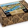 Wooden City Puzzel: WORLD LANDMARKS 505/50, In Hout, 8+