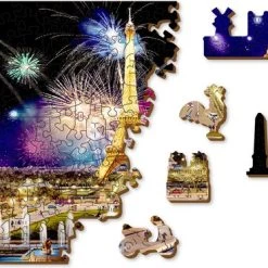 Wooden City Puzzel: PARIS BY NIGHT 1010/100, In Hout, 8+ -Puzzels Verkoop 550x368 2