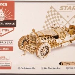 Robotime Modelbouwpakket V8 GP Car 19 X 8 Cm Hout 220-delig -Puzzels Verkoop 550x370 1