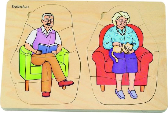 Beleduc Lagenpuzzel Opa En Oma 40 Stukjes 1 Beleduc Lagenpuzzel Opa En Oma 40 Stukjes