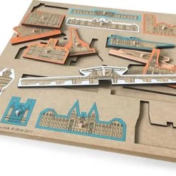 Abwesterink De Stadspuzzel Amsterdam - Inlegpuzzel En 3D-puzzel In één - Hout