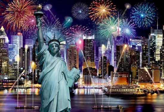 Wooden City New York Bij Nacht XL - Houten Vormpuzzel - 52x37,5 Cm - 1010 Stukjes 5 Wooden City New York Bij Nacht XL - Houten Vormpuzzel - 52x37,5 Cm - 1010 Stukjes - Afbeelding 5