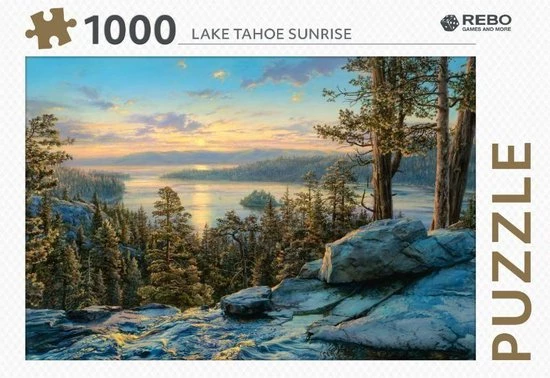 Rebo Productions Rebo Legpuzzel 1000 Stukjes - Lake Tahoe Sunrise 3 Rebo Productions Rebo Legpuzzel 1000 Stukjes - Lake Tahoe Sunrise - Afbeelding 3
